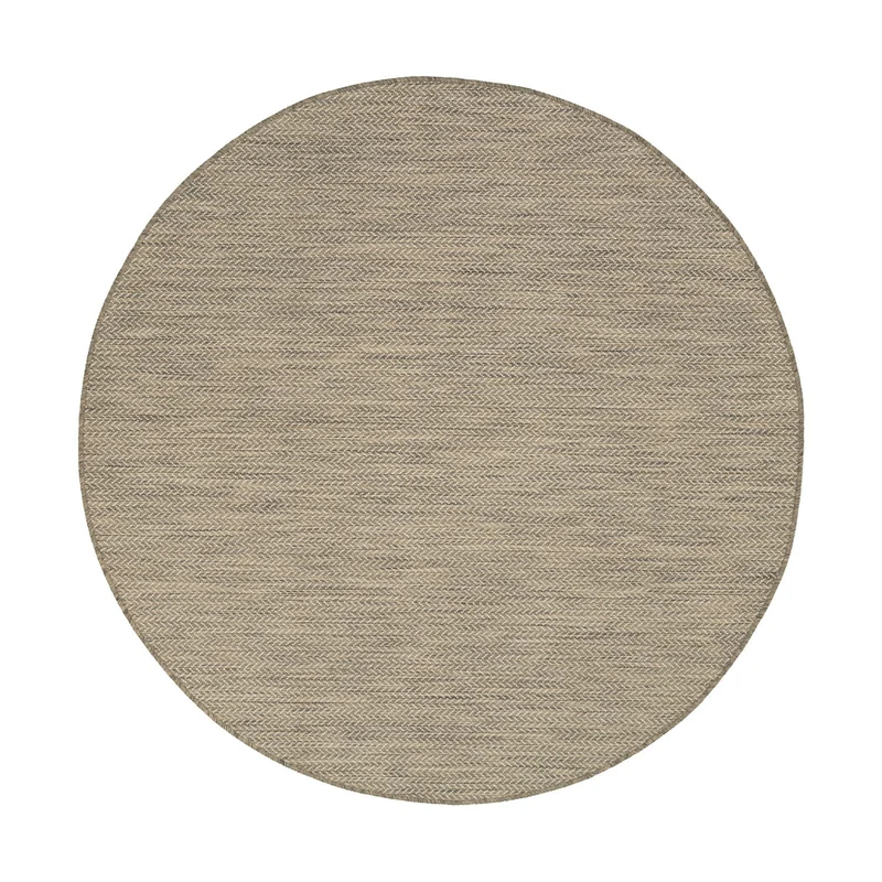 In- & Outdoor Teppich Rund - Malta Arrow Natur