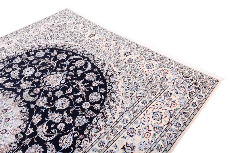 Perserteppich - Nain - Premium - 206 x 309 cm - dunkelblau