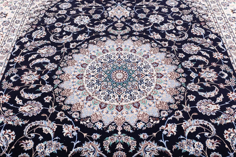 Perserteppich - Nain - Premium - 206 x 309 cm - dunkelblau
