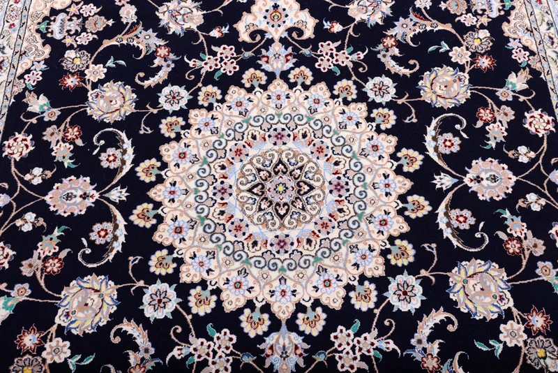 Perserteppich - Nain - Premium - 154 x 240 cm - dunkelblau