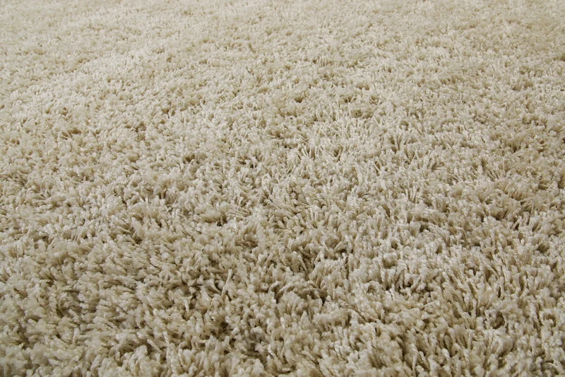 2 für 1 Aktion: Hochflor Teppich Rund Beige "Shaggy Plus" 200 cm