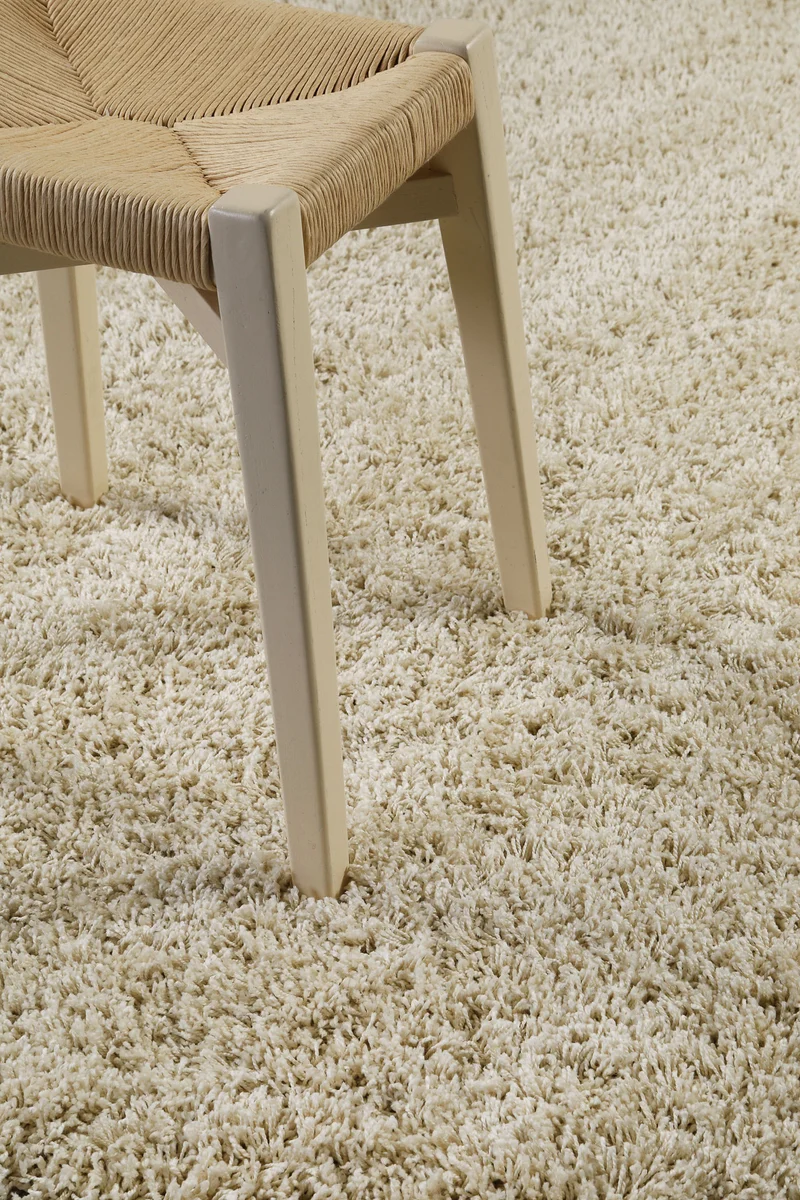 2 für 1 Aktion: Hochflor Teppich Rund Beige "Shaggy Plus" 200 cm