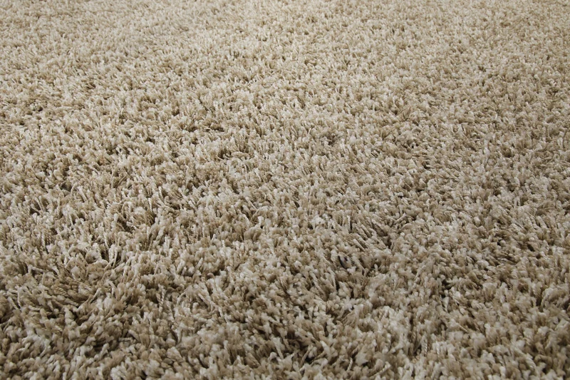 2 für 1 Aktion: Hochflor Teppich Rund Creme Beige "Shaggy Plus" 200 cm