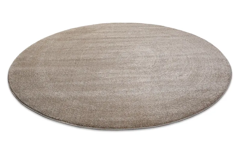 2 für 1 Aktion: Hochflor Teppich Rund Sand Beige "Marietta" 200 cm