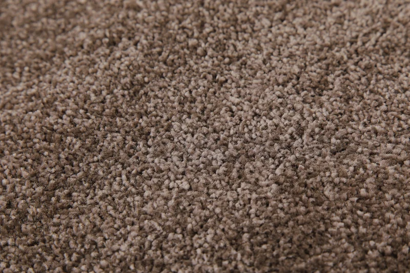 2 für 1 Aktion: Hochflor Teppich Rund Braun "Topas Brow" 160 cm