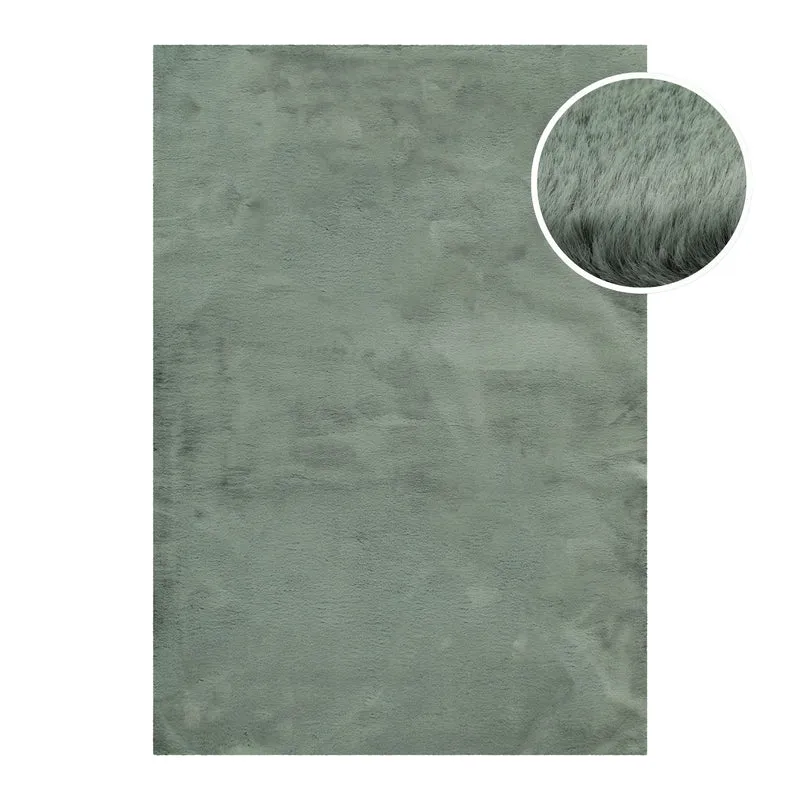 Esprit Teppich Salbei Grün und sehr flauschig Hochflor "Alice"