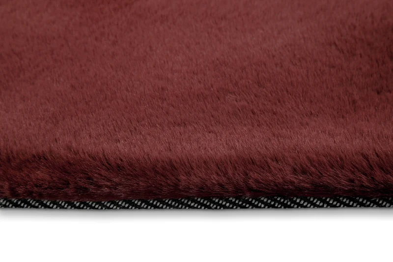 Esprit Teppich Bordeaux Rot und sehr flauschig Hochflor "Alice"