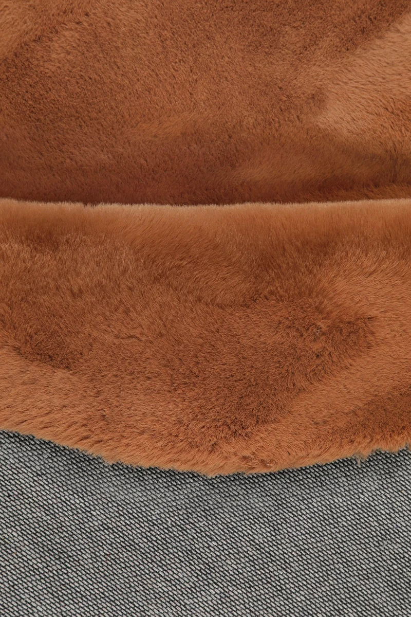 Esprit Teppich Rund Kupfer Rot und sehr flauschig Hochflor "Alice"
