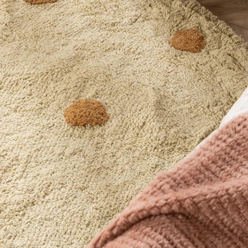 Teppich Kinderzimmer Rund - Lou Dots Gelb