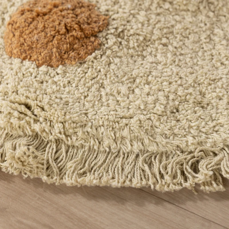 Teppich Kinderzimmer Rund - Lou Dots Gelb