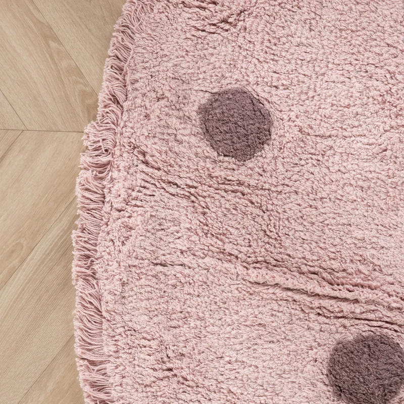 Teppich Kinderzimmer Rund - Lou Dots Lila