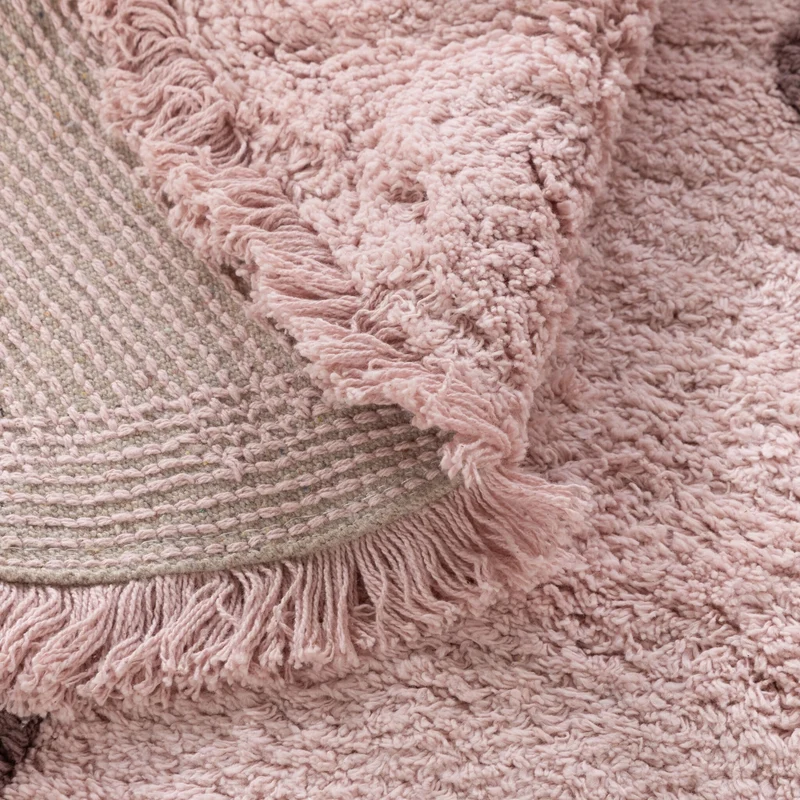 Teppich Kinderzimmer Rund - Lou Dots Lila