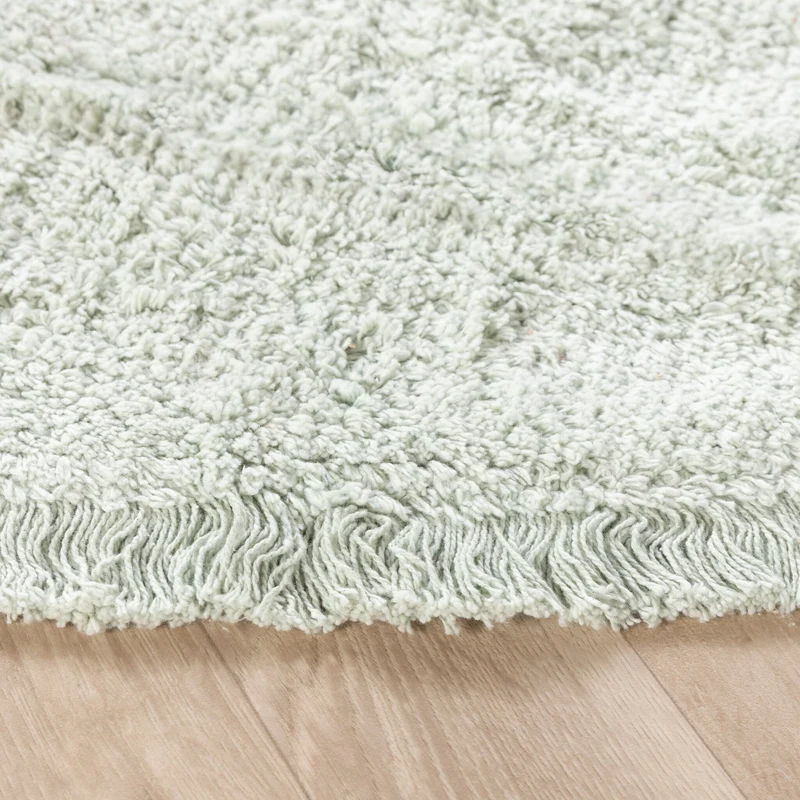 Teppich Kinderzimmer Rund - Lou Dots Grün