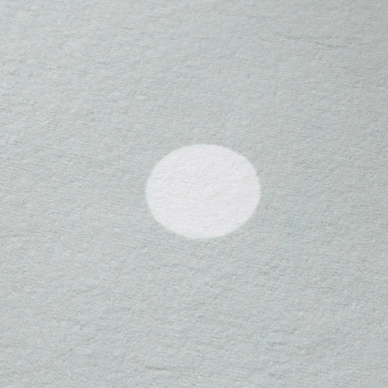 Teppich Kinderzimmer Rund - Cloudy Dots Minze