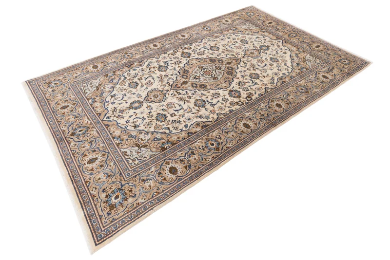 Perserteppich - Keshan - 198 x 330 cm - creme