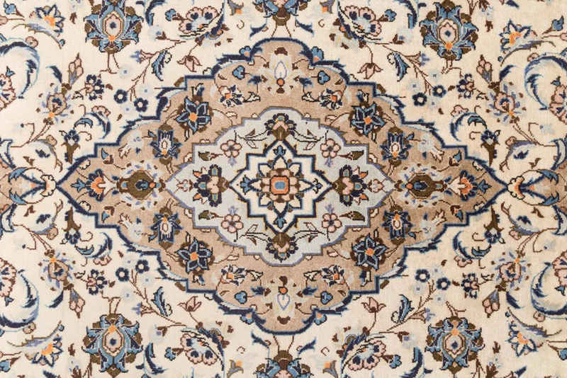 Perserteppich - Keshan - 198 x 330 cm - creme