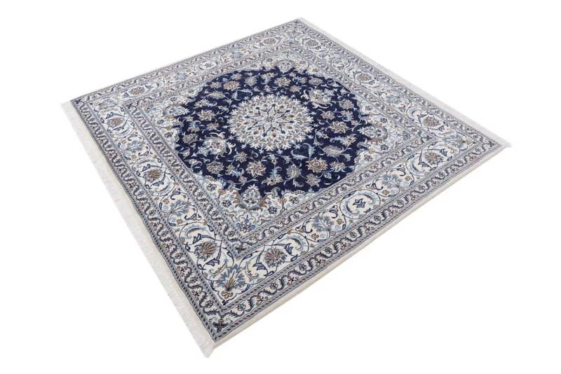Perserteppich - Nain quadratisch - 192 x 196 cm - dunkelblau