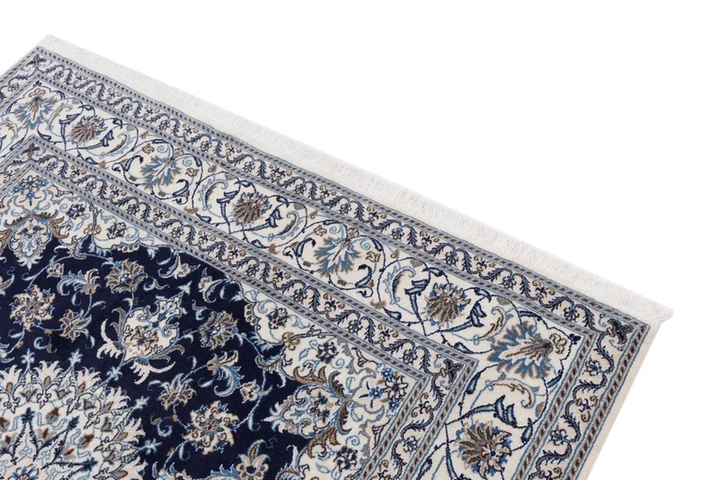 Perserteppich - Nain quadratisch - 192 x 196 cm - dunkelblau