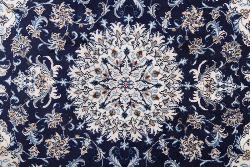 Perserteppich - Nain quadratisch - 192 x 196 cm - dunkelblau