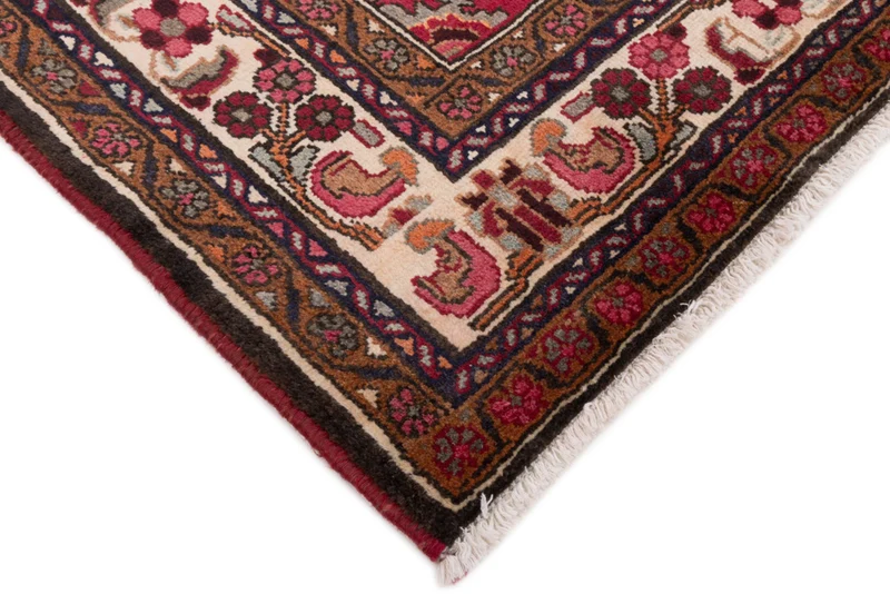 Perserteppich - Nomadic - 195 x 295 cm - dunkelrot
