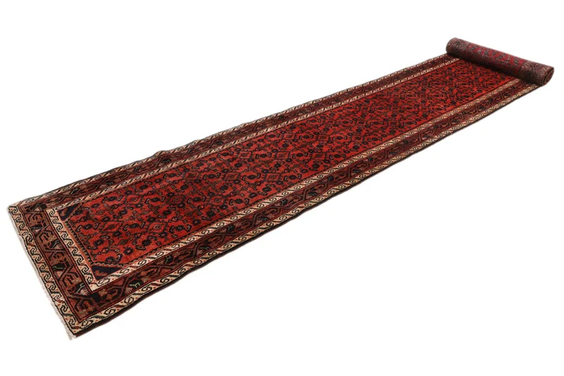 Läufer Perser - Nomadic - 85 x 485 cm - dunkelrot