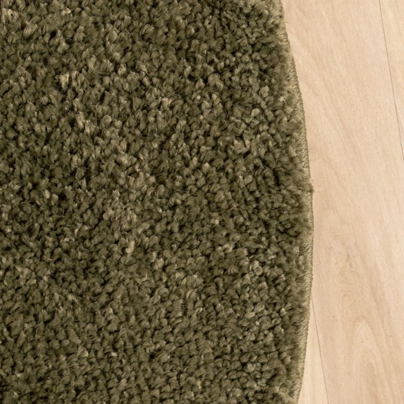 Teppich Hochflor Rund - Wish Grün
