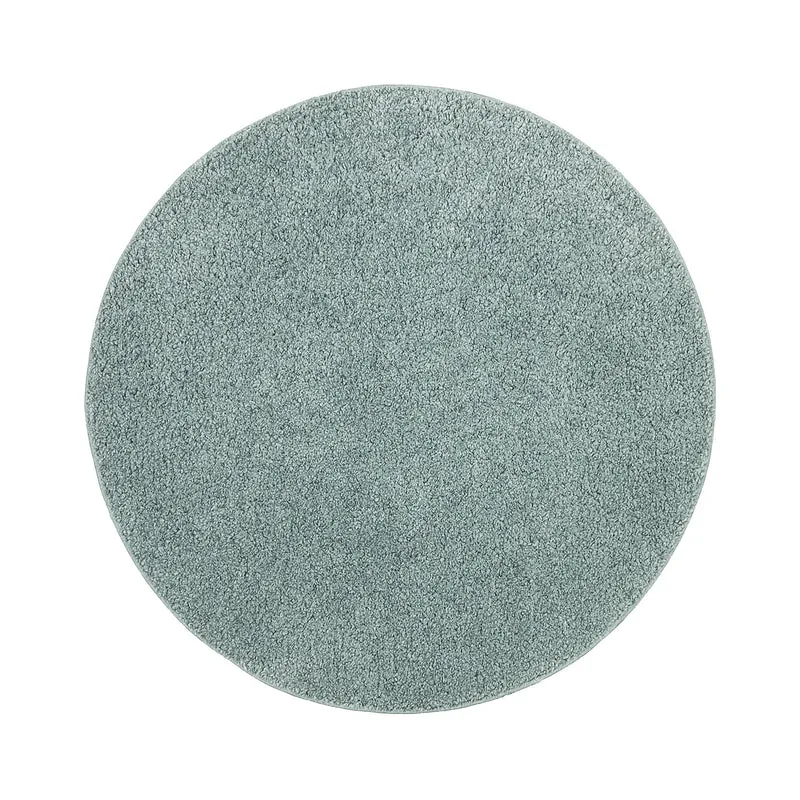 Teppich Hochflor Rund - Wish Blau Grün