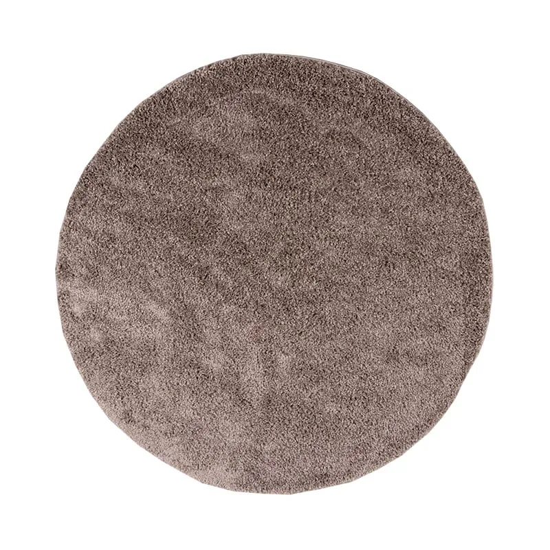 Teppich Hochflor Rund - Lofty Taupe