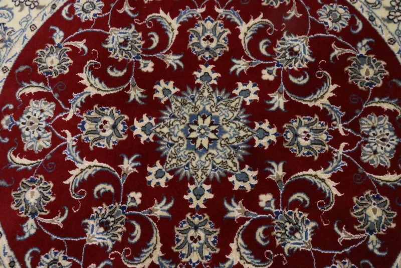 Perserteppich - Nain rund - 150 x 150 cm - rot