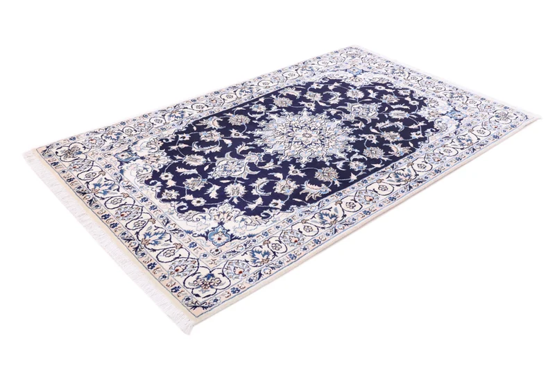 Perserteppich - Nain - 119 x 202 cm - dunkelblau