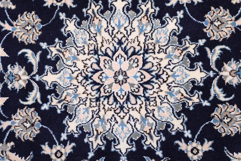 Perserteppich - Nain - 119 x 202 cm - dunkelblau