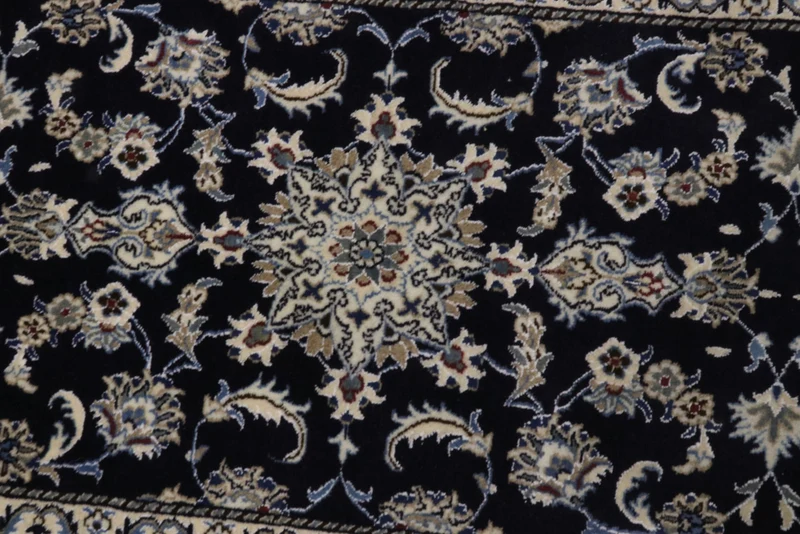 Läufer Perser - Nain - 76 x 290 cm - dunkelblau