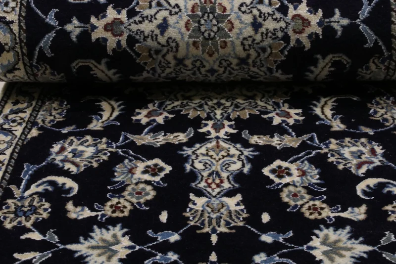 Läufer Perser - Nain - 76 x 290 cm - dunkelblau