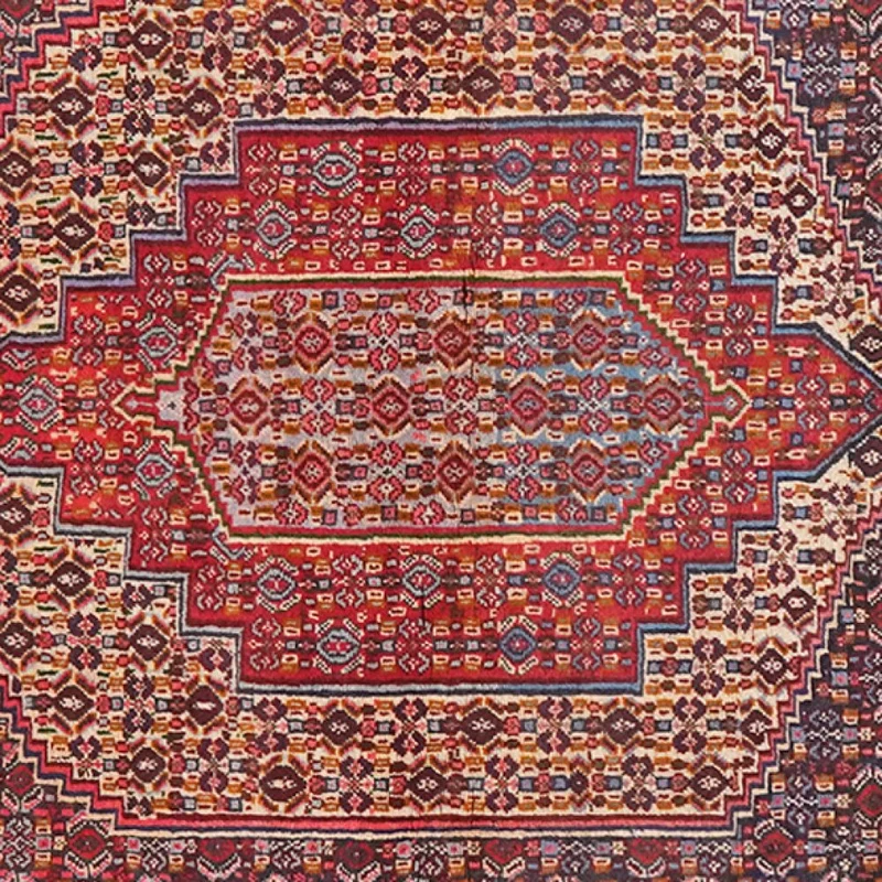 Senneh · Handgeknüpft – Beige, 130x122 cm
