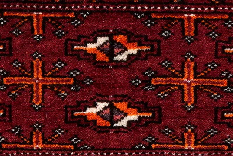 Turkman · Handgeknüpft – Rot, 41x88 cm