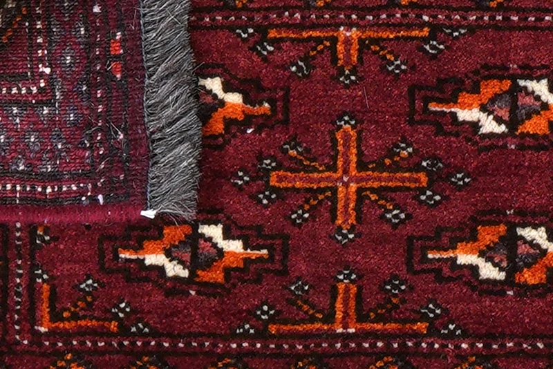 Turkman · Handgeknüpft – Rot, 41x88 cm