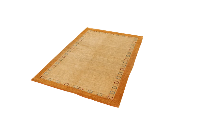 Rizbaf · Handgeknüpft – Gelb, 176x124 cm