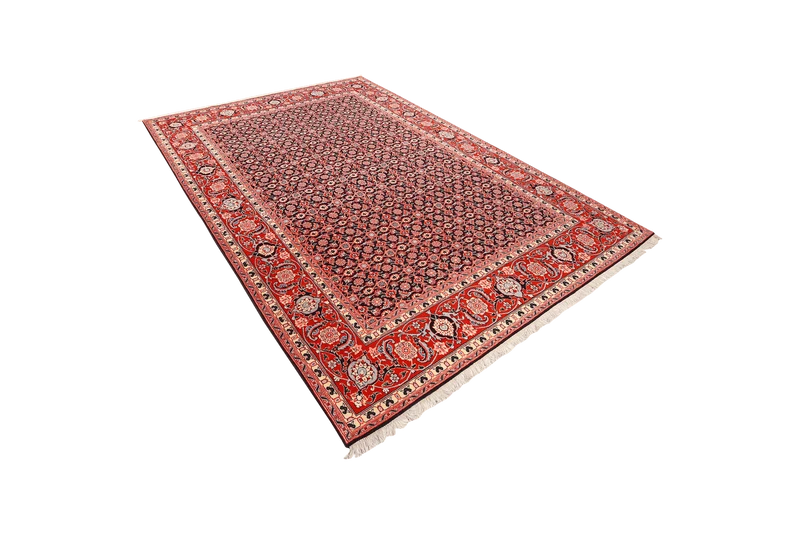 Tabriz 40 Raj · Handgeknüpft – Schwarz, 299x204 cm