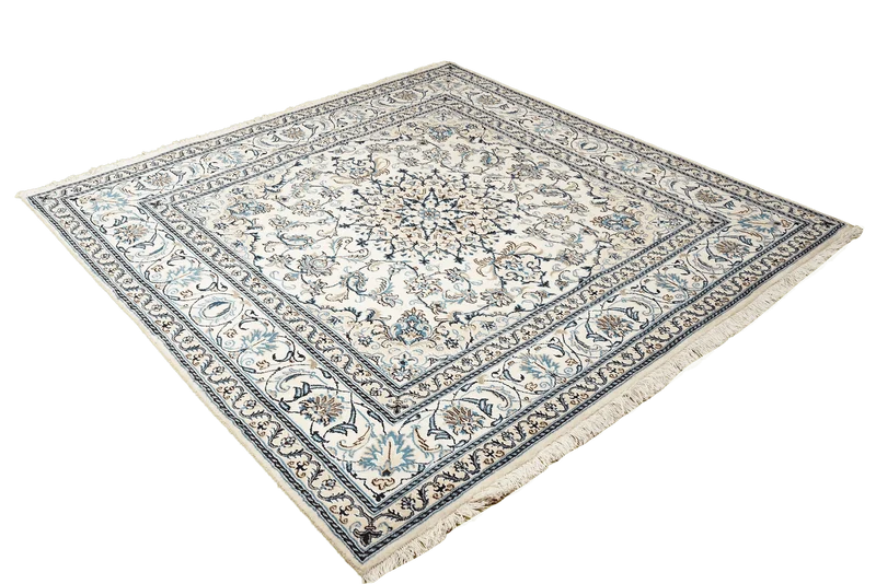 Nain 12La · Handgeknüpft – Beige, 196x197 cm