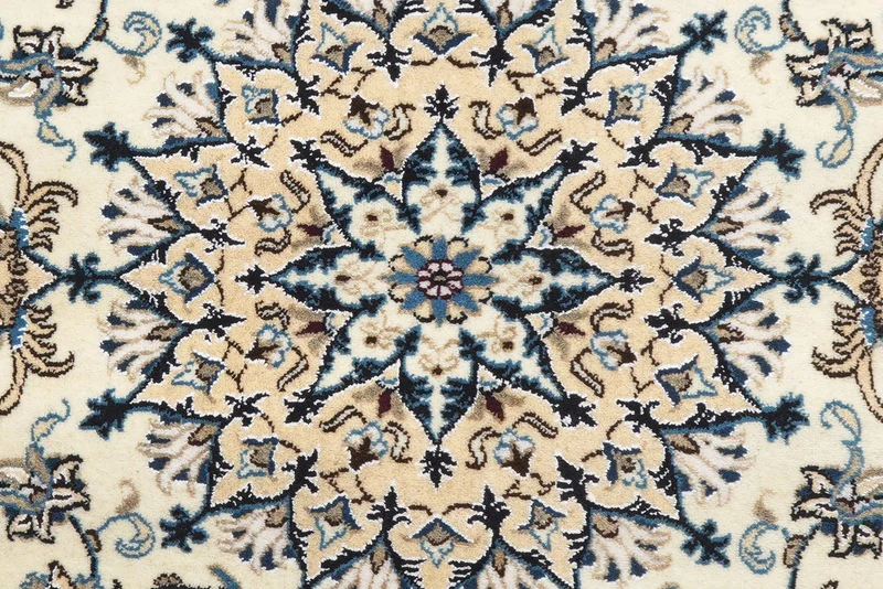 Nain 12La · Handgeknüpft – Beige, 196x197 cm