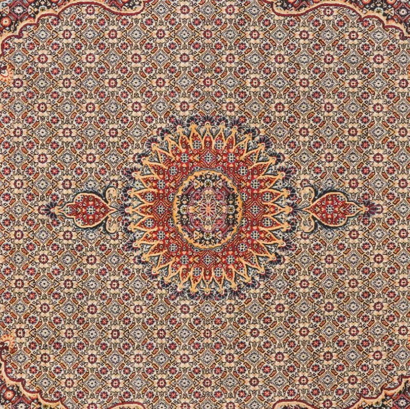 Moud Mahi · Handgeknüpft – Braun, 251x194 cm