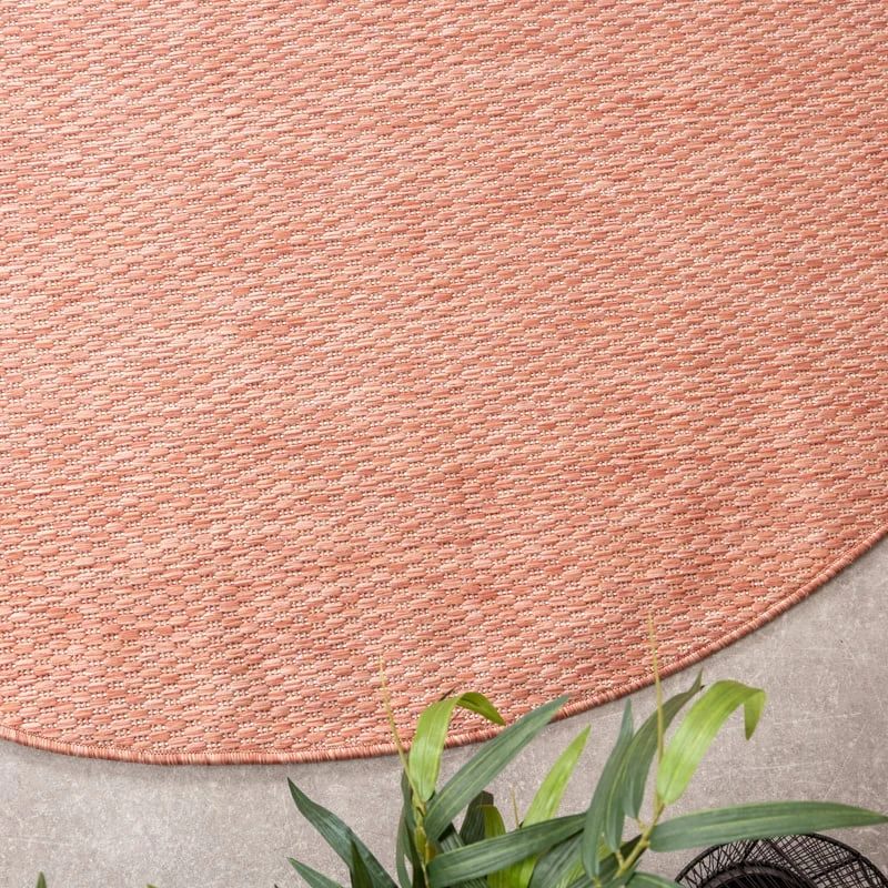 In- & Outdoor Teppich Rund - Costa Terracotta