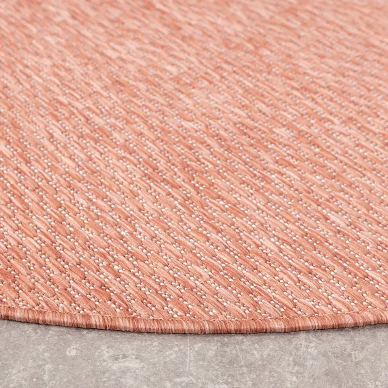 In- & Outdoor Teppich Rund - Costa Terracotta