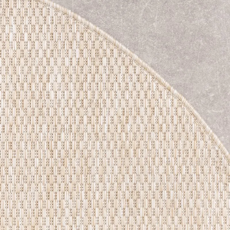 In- & Outdoor Teppich Rund - Costa Beige
