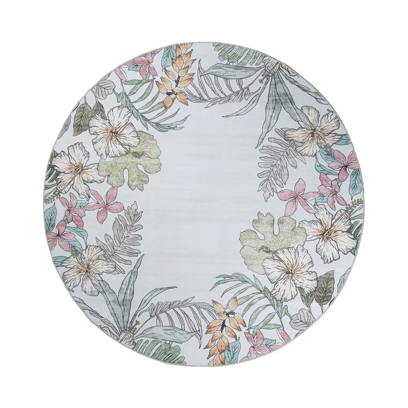 Outdoor Teppich Rund - Poppy Creme