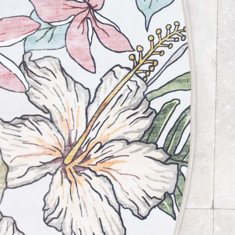 Outdoor Teppich Rund - Poppy Creme