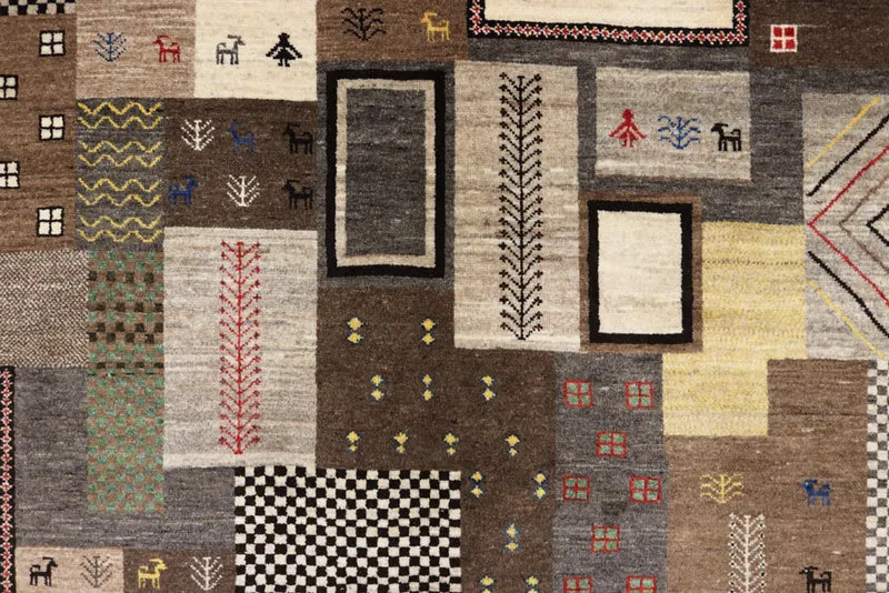 Gabbeh Teppich - Loribaft Indus - 181 x 251 cm - mehrfarbig
