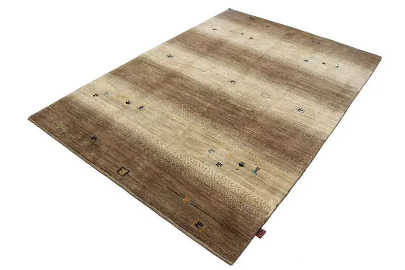 Gabbeh Teppich - Loribaft Indus - 166 x 245 cm - dunkelbeige