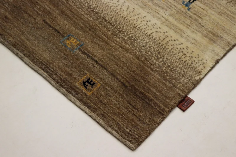 Gabbeh Teppich - Loribaft Indus - 166 x 245 cm - dunkelbeige