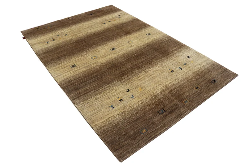 Gabbeh Teppich - Loribaft Indus - 166 x 245 cm - dunkelbeige